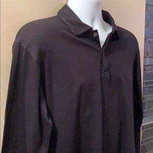 J CREW  Long Sleeve Polo. Size Large